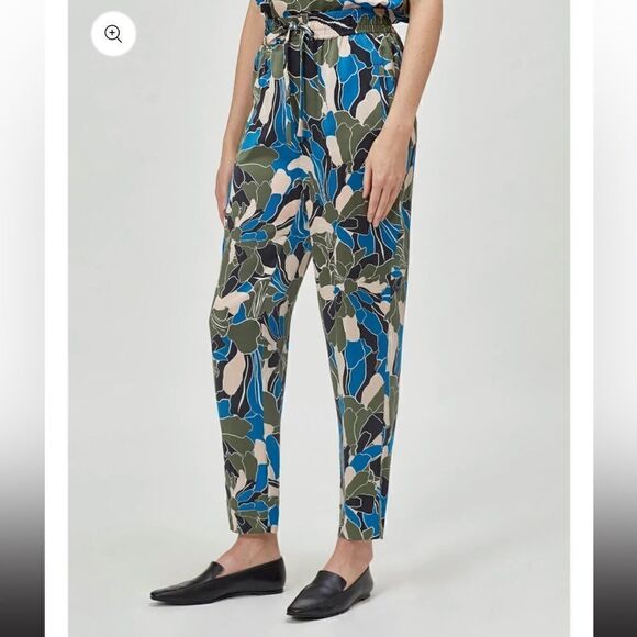 Equipment suzette drawstring floral print 100% silk pant💥size M, L, XL, NWT - Picture 13 of 13